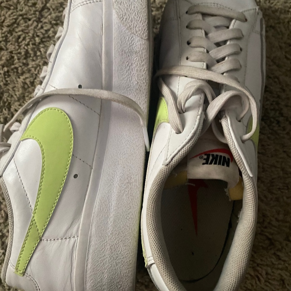 Nike low platform blazers